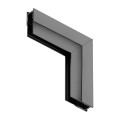 Narożnik natynk L góra dół magnetic track 10mm ML2183 Milagro