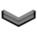 Narożnik natynk L bok magnetic track 10mm ML2184 Milagro