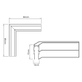 Narożnik natynk L bok magnetic track 10mm ML2184 Milagro