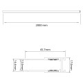 Szyna natynk 200cm magnetic track 10mm ML2186 Milagro