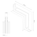 Narożnik podtynk góra dół magnetic track 10mm ML2187 Milagro