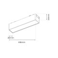 Slim Magnetic Track Biały 61cm 20W LED Tuya CCT ML2198 Milagro