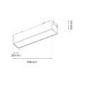 Slim Magnetic Track Czarny 91cm 30W LED Tuya CCT ML2199 Milagro