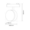 Slim Magnetic Track Czarny 9W LED Tuya CCT ML2205 Milagro