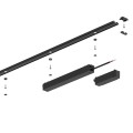 Slim Magnetic Track Szyna Natynk Czarny 100cm + zaślepki ML2209 Milagro