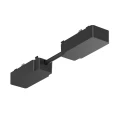 Slim Magnetic Track Czarny Łącznik podwójny z kablem krótkim ML2223 Milagro