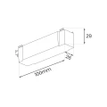 Slim Magnetic Track Biały Wire storage ML2232 Milagro