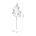 Choinka mini biała 1W LED ML2408 Milagro