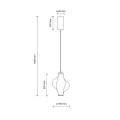 ELVA BLACK LAMPA WISZĄCA LED 8W 18213 TK Lighting