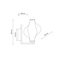 ELVA BLACK KINKIET LED 8W 18219 TK Lighting
