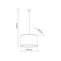 VELLUM SABIA LAMPA WISZĄCA 1XE27 10753 TK Lighting