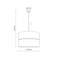 CALMA LAMPA WISZĄCA 1XE27  380 11601 TK Lighting