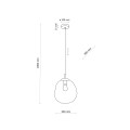 LAVA L BROWN LAMPA WISZĄCA 1XE27 11324 TK Lighting