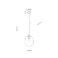 LAVA M BROWN LAMPA WISZĄCA 1XE27 11326 TK Lighting