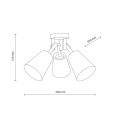 VAIO SABIA LAMPA SUFITOWA 3XE27 11605 TK Lighting