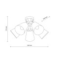 VAIO SABIA LAMPA SUFITOWA 5XE27 11606 TK Lighting