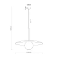 SLATE NEW BROWN GLASS LAMPA WISZĄCA1XE27 11347 TK Lighting