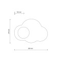 CLOUD NEW BLUE KINKIET 1XG9 11265 TK Lighting