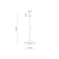 LUME S NEW BROWN LAMPA WISZĄCA 1XGX53 11269 TK Lighting