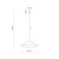 LUME L NEW BROWN LAMPA WISZĄCA 1XGX53 11271 TK Lighting
