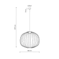SPHERA M BLACK LAMPA WISZĄCA 1XGX53 11304 TK Lighting