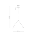 CONO L NEW BROWN LAMPA WISZĄCA 1XE27 11377 TK Lighting