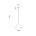CONO S KASZMIR LAMPA WISZĄCA 1XE27 11379 TK Lighting