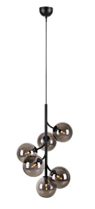 Lampa wisząca CALLISTO  6L Czarny/Przydymiony Markslojd