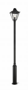 Lampa ogrodowa latarnia GARDEN 24 POSTLAMP 1L BLACK H 225CM Markslojd