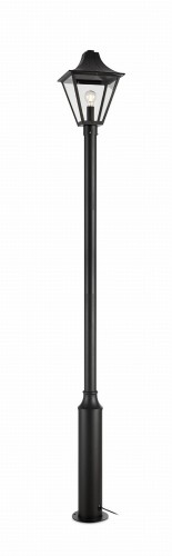 Lampa ogrodowa latarnia GARDEN 24 POSTLAMP 1L BLACK H 225CM Markslojd