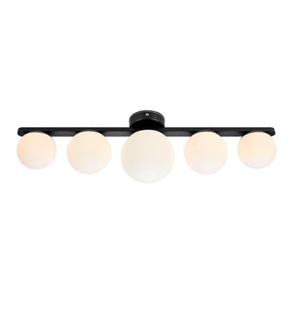 Lampa sufitowa PURO CEILING/WALL 5L BLACK/OPAL IP44 Markslojd