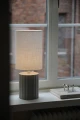 Lampa stołowa CAN Biały, Szary 1xE27 108831 Markslojd