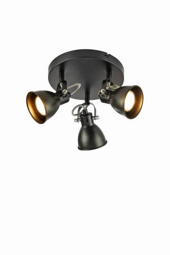 Lampa sufitowa MION Czarny 3xGU10 108847 Markslojd