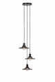 Lampa wisząca NOVIA Czarny, Dymny 3xE27 108853 Markslojd