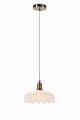 Lampa wisząca KURAGE Mosiądz antyczny, biały 1xE27 108857 Markslojd
