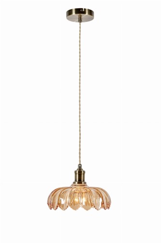 Lampa wisząca KURAGE Mosiądz antyczny, biały 1xE27 108858 Markslojd