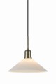 Lampa wisząca VELA Mosiądz antyczny, biały 1xE27 108867 Markslojd