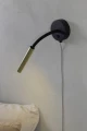 Kinkiet JOLIE Wall 1L Raw Brass/Black 108502 Markslojd