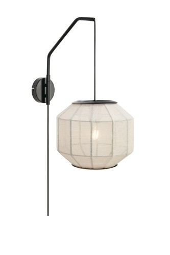 Kinkiet ścienny ASUKA E27 Beige, Black 108957 Markslojd