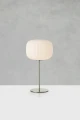 Lampa stołowa SOBER E27 White, Satin Nickel 109007 Markslojd