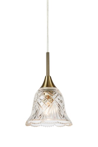 Lampa wisząca LUNA E14 Clear, Antique Brass 109011 Markslojd