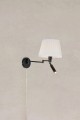 Kinkiet ścienny PIVOT E27+LED Offwhite, Black 109016 Markslojd