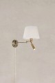 Kinkiet ścienny PIVOT E27+LED Offwhite, Antique Brass 109017 Markslojd