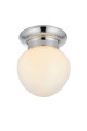 Lampa sufitowa RONDA E27 White, Chrome 109029 Markslojd
