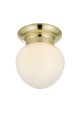 Lampa sufitowa RONDA E27 White, Brass 109030 Markslojd