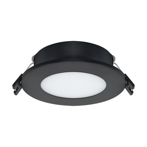 Oczko podtynkowe czarne,  pierścień ozdobny, Ideus Struhm