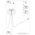 Lampa podłogowa MULA 45 beżowa SL.1863 Sollux