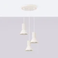 Lampa wisząca ESTRIA 3P beżowa SL.1871 Sollux