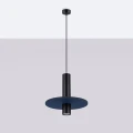 Lampa wisząca PELTA 1 czarna/granatowa SL.1884 Sollux