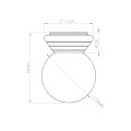 Plafon ZORI brzoskwiniowy IP44 SL.1901 Sollux
